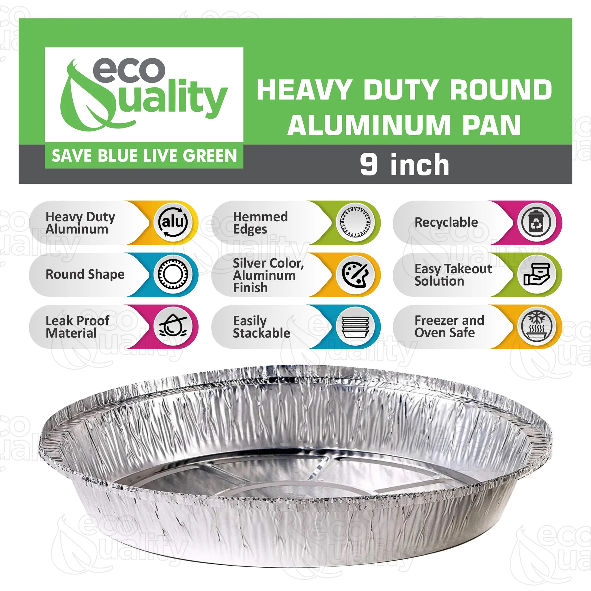 Disposable Round Aluminum Foil Take-Out Pans