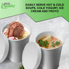 32oz Disposable White Paper Soup Containers Ice-Cream Paper Cup With Vented Lids