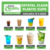 9oz Disposable Pet Clear Plastic Smoothie Cups