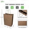 8x4.5x10.25 Tiny Kraft Paper Gift Bags with Twine Handles Brown Shopping Bags, Retail, Reusable, Party, Grocery Bags, Eco Friendly, Recyclable