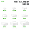 White Kraft Paperboard for Home or Retail White Bakery Pastry Boxes Restaurant Food Trucks Caterers take out sustainable Recyclable for Pastries Pies Paper Cardboard Gift Box Ecofriendly Cookies Catering Restaurant Cafe Buffet Event Party Cakes Baby Shower affordable bulk economical commercial wholesale 14