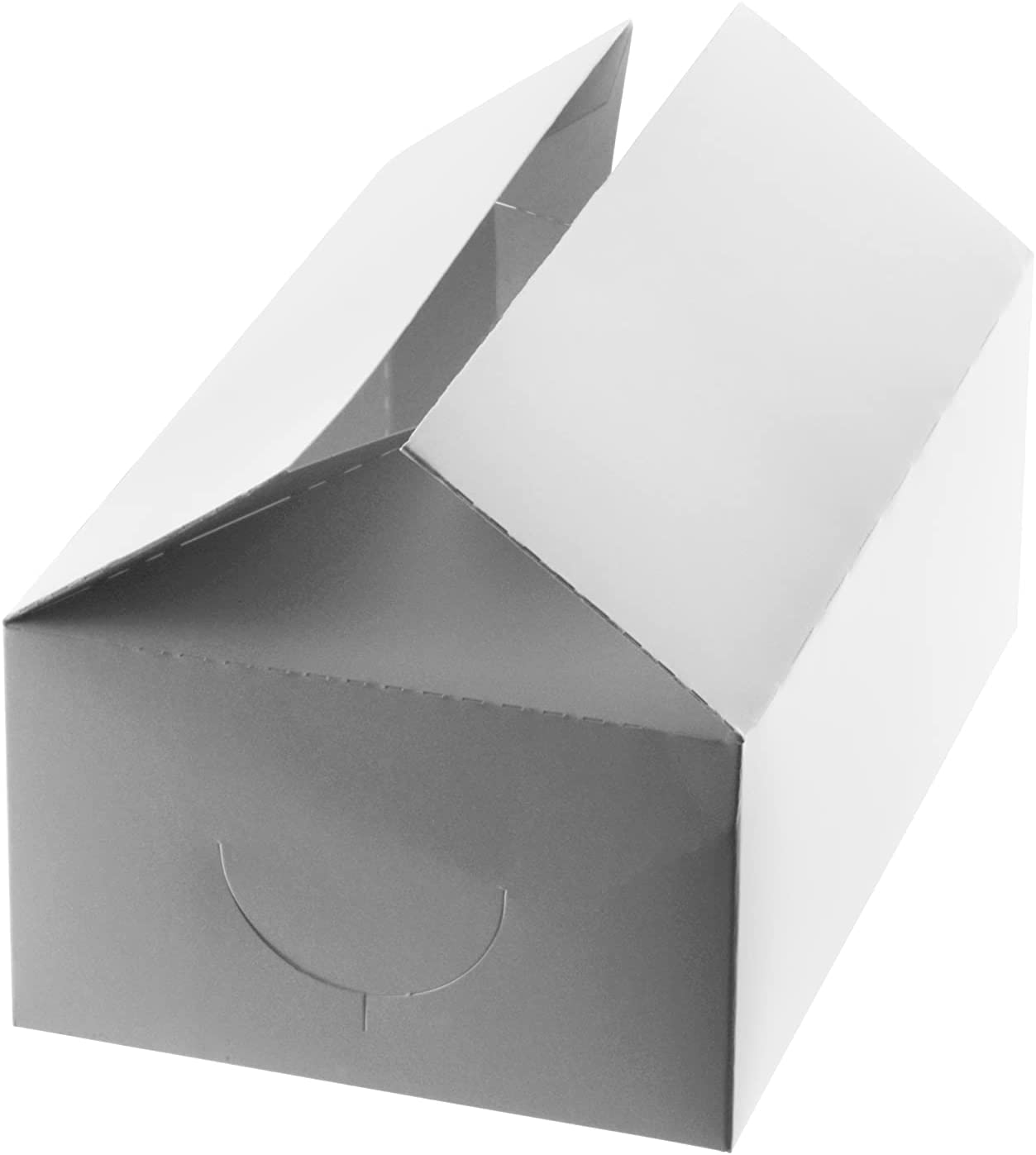 economical bulk wholesale ecoquality restaurant fast food supplies nyc White Treat Flat Gift Boxes - 7 x 4 x 3 inches - Paper Snack Boxes, Flat Top Boxes, Barn Boxes - Bakery Box, White Gift Box, Birthday's, Weddings, Baby Shower Favor Box, To go Box, Chicken Box 