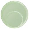 Plastic Tableware Mint Green Plates Edge Collection Dinner Party Set