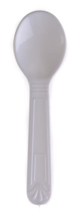 Disposable Plastic White Mini Tasting Spoons
