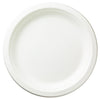 9 inch [100] Compostable Natural Sugarcane Round Plates